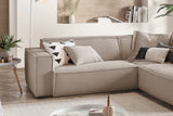 KAWOLA Sofa SAMU Ecksofa Cord taupe
