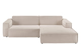 KAWOLA Sofa SAMU Ecksofa Feincord beige