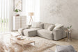 KAWOLA Sofa SAMU Ecksofa Feincord beige, Links