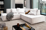 KAWOLA Sofa SAMU Ecksofa Stoff beige