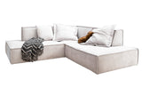 KAWOLA Sofa SAMU Ecksofa Stoff beige