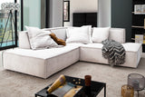 KAWOLA Sofa SAMU Ecksofa Stoff beige