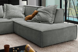 KAWOLA Sofa SAMU Ecksofa Stoff grau