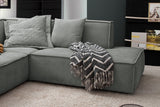 KAWOLA Sofa SAMU Ecksofa Stoff grau