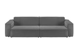 KAWOLA Sofa SAMU Feincord anthrazit, 2-Sitzer