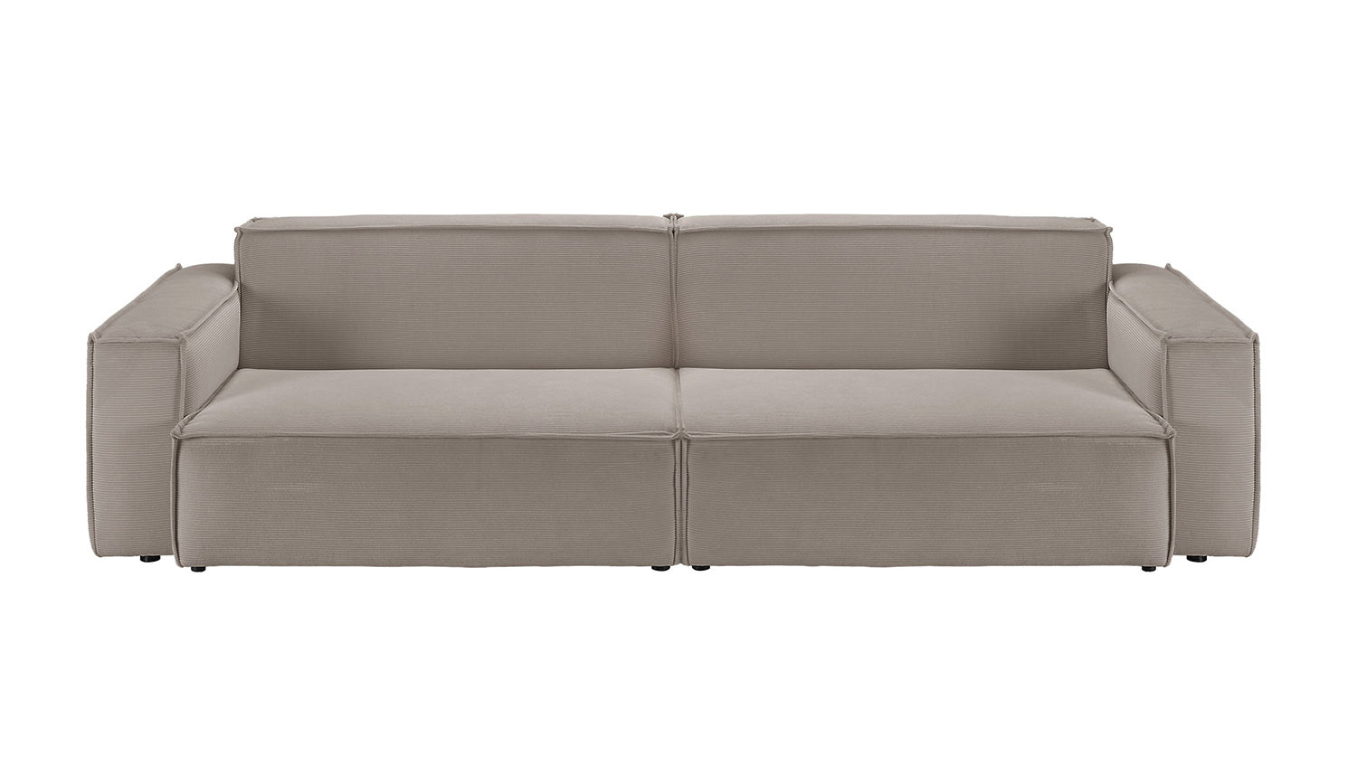 KAWOLA Sofa SAMU Feincord grau
