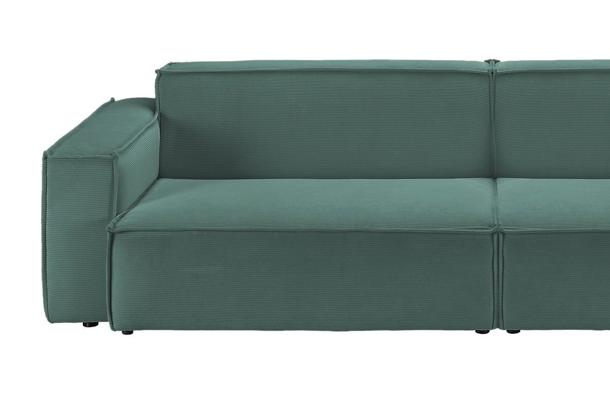 KAWOLA Sofa SAMU Feincord grün