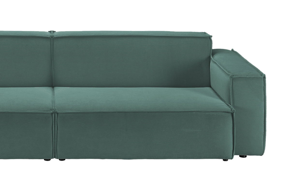KAWOLA Sofa SAMU Feincord grün