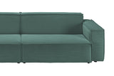 KAWOLA Sofa SAMU Feincord grün