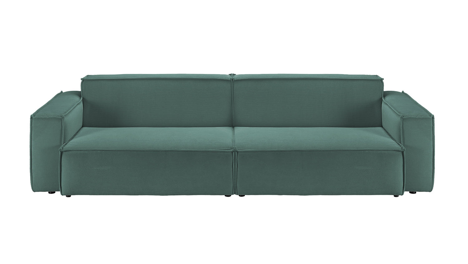 KAWOLA Sofa SAMU Feincord grün