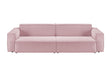 KAWOLA Sofa SAMU Feincord rosa, 2-Sitzer