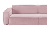 KAWOLA Sofa SAMU Feincord rosa