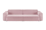 KAWOLA Sofa SAMU Feincord rosa