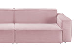 KAWOLA Sofa SAMU Feincord rosa