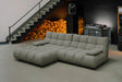 KAWOLA Sofa VIVIEN Ecksofa Feincord olivgrün, Links