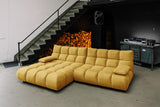 KAWOLA Sofa VIVIEN Ecksofa Velvet curry, Links