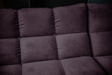 KAWOLA Sofa VIVIEN Ecksofa Velvet purple