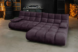 KAWOLA Sofa VIVIEN Ecksofa Velvet purple