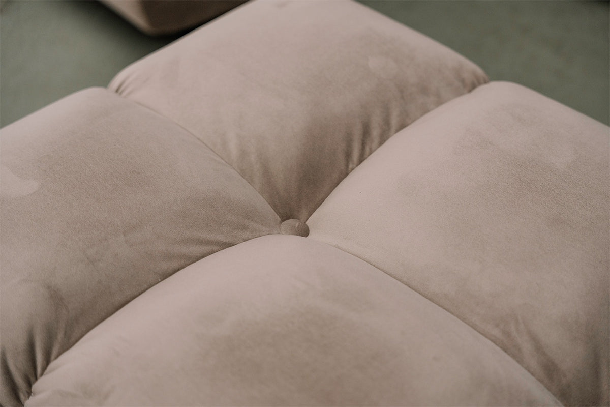 KAWOLA Sofa VIVIEN Ecksofa Velvet sand