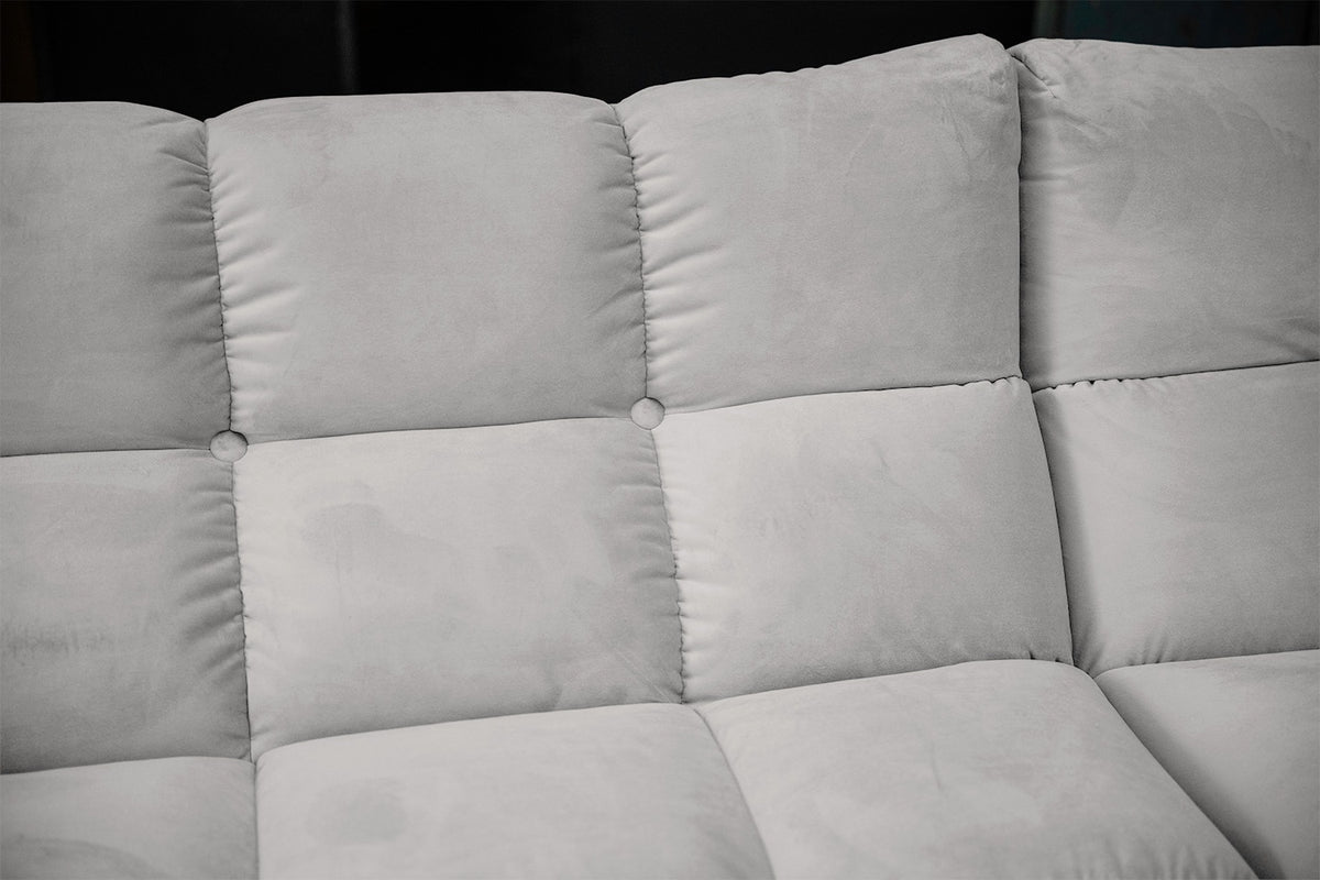 KAWOLA Sofa VIVIEN Ecksofa Velvet silber
