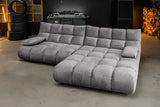 KAWOLA Sofa VIVIEN Ecksofa Velvet stone