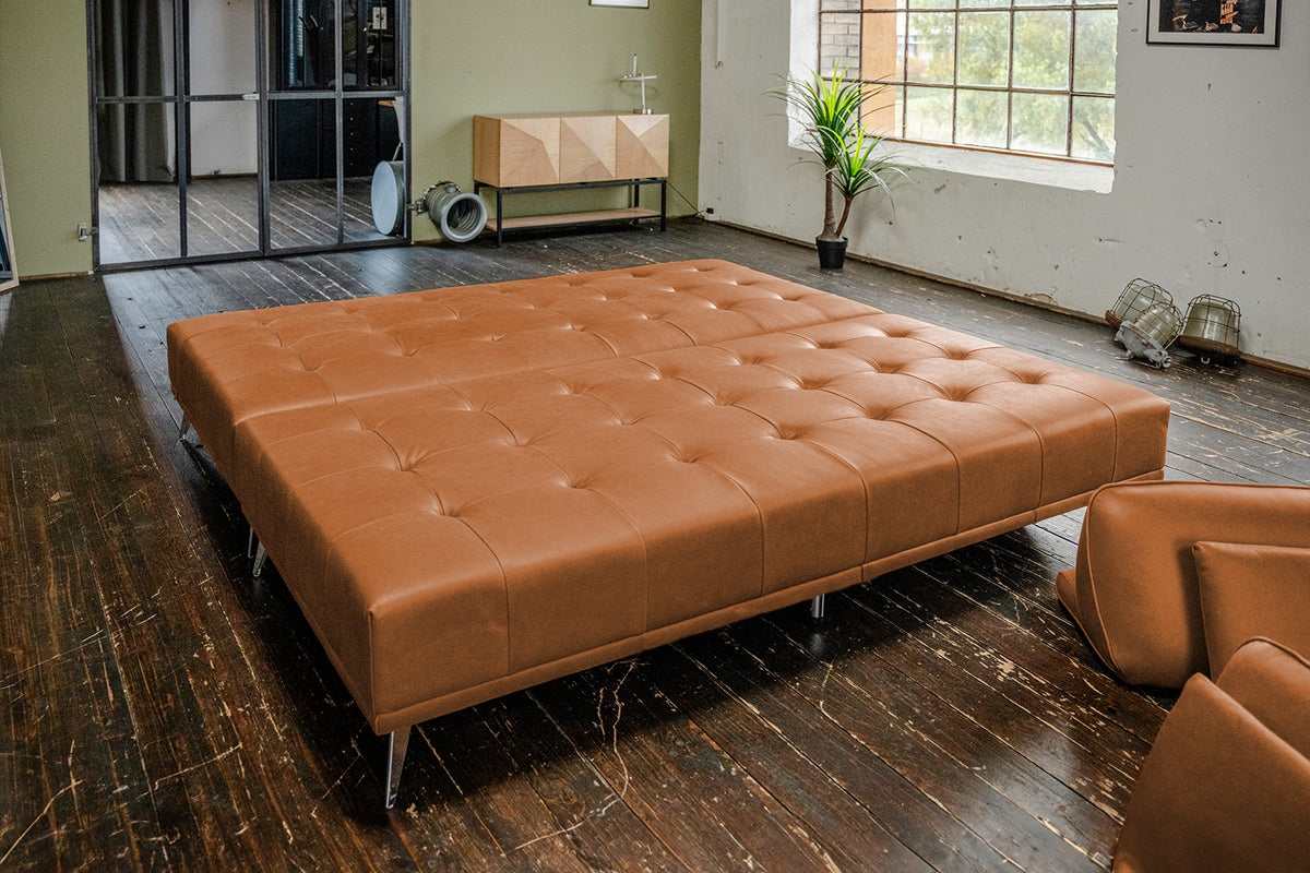 KAWOLA Sofa WIOLO Ecksofa Leder cognac