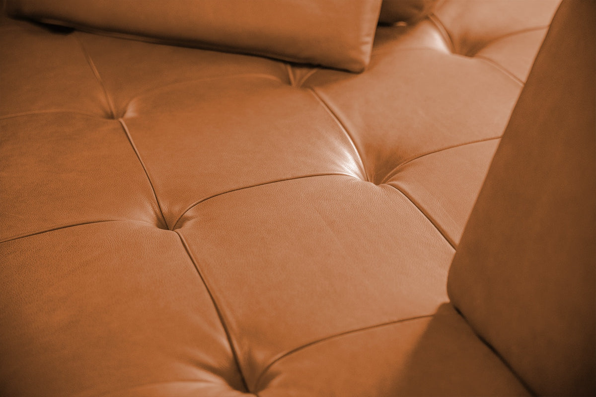 KAWOLA Sofa WIOLO Ecksofa Leder cognac