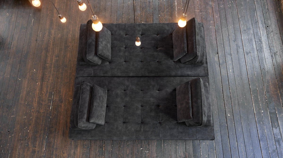KAWOLA Sofa WIOLO Ecksofa velvet anthrazit