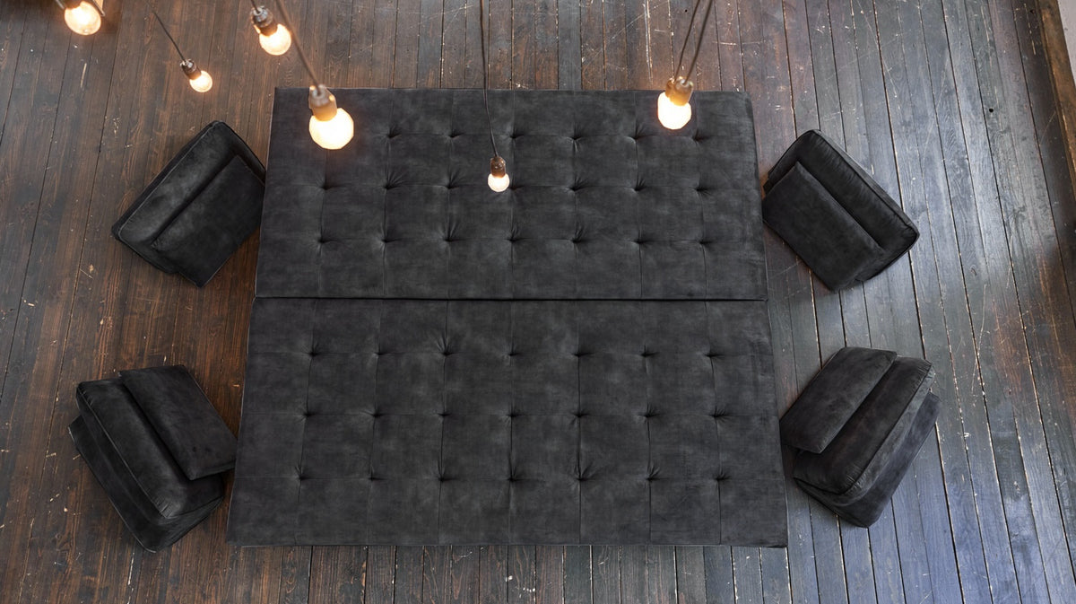 KAWOLA Sofa WIOLO Ecksofa velvet anthrazit