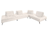 KAWOLA Sofa WIOLO Ecksofa velvet cremeweiß