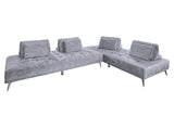 KAWOLA Sofa WIOLO Ecksofa velvet grau