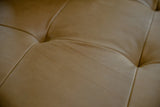 KAWOLA Sofa WIOLO Schlafsofa Daybed mit Hocker Leder camel