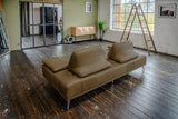 KAWOLA Sofa WIOLO Schlafsofa Daybed Leder camel