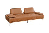 KAWOLA Sofa WIOLO Schlafsofa Daybed Leder cognac