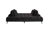 KAWOLA Sofa WIOLO Schlafsofa Daybed velvet anthrazit