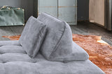 KAWOLA Sofa WIOLO Schlafsofa Daybed velvet grau
