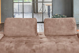 KAWOLA Sofa WIOLO Schlafsofa Daybed velvet taupe