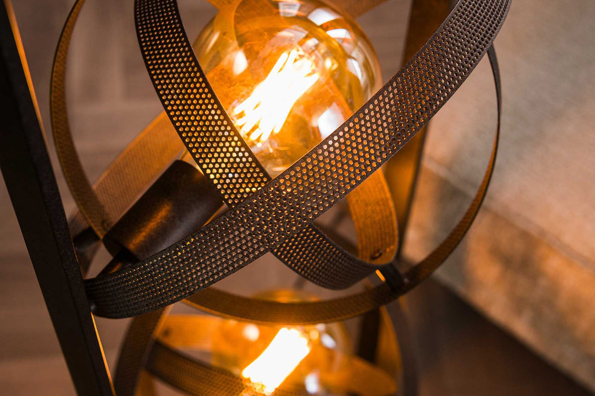 KAWOLA Stehleuchte DILLY Stehlampe 3-flammig Metall schwarz
