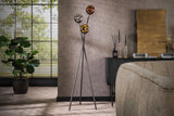 KAWOLA Stehleuchte TIVOLI Stehlampe Glas/Metall schwarz