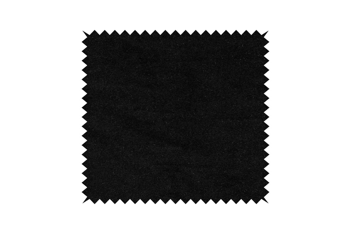 KAWOLA Stoffmuster Velvet schwarz