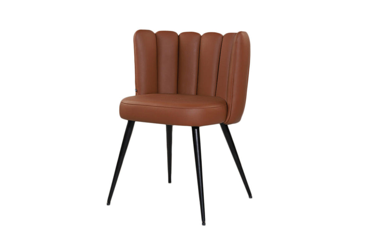 KAWOLA Stuhl JADA Esszimmerstuhl Leder cognac