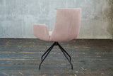 KAWOLA Stuhl NEW CHARME Drehstuhl Esszimmersessel Cord rosa