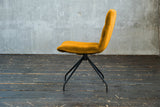 KAWOLA Stuhl NEW CHARME Drehstuhl Esszimmerstuhl Velvet curry