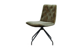 KAWOLA Stuhl NEW CHARME Drehstuhl Esszimmerstuhl Velvet oliv