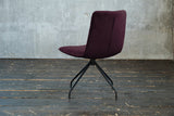 KAWOLA Stuhl NEW CHARME Drehstuhl Esszimmerstuhl Velvet purple
