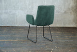 KAWOLA Stuhl NEW CHARME Esszimmersessel Cord smaragd
