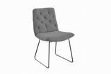 KAWOLA Stuhl NEW CHARME Esszimmerstuhl Cord grau