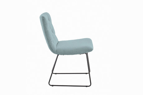 KAWOLA Stuhl NEW CHARME Esszimmerstuhl Cord hellblau
