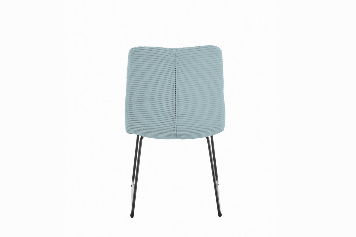 KAWOLA Stuhl NEW CHARME Esszimmerstuhl Cord hellblau
