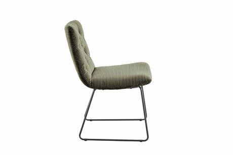 KAWOLA Stuhl NEW CHARME Esszimmerstuhl Cord olivgrün